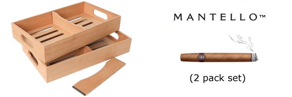 2 Spanish Cedar Cigar Trays