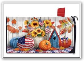 American Autumn Mailbox Cover