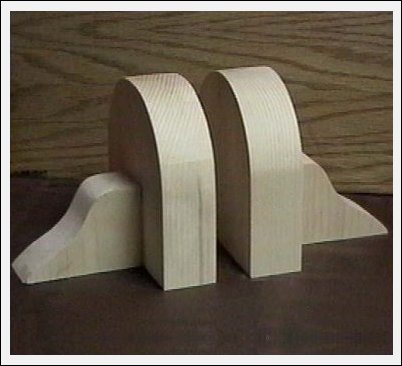 Pine Bookends