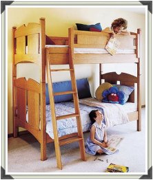 Kid's Oak Bunk Beds Plans Kid's Oak Bunk Beds