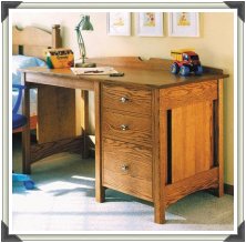 Kid's Oak Desk Plans Kid's Oak Desk Plans